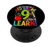 Mi primer día de cuarto grado Nueve años Aprender PopSockets PopGrip Adhesivo