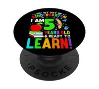 Mi primer día de jardín de infantes Tengo 5 años y listo para aprender PopSockets PopGrip Adhesivo