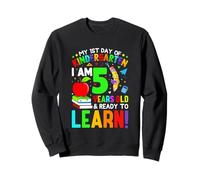 Mi primer día de jardín de infantes Tengo 5 años y listo para aprender Sudadera