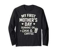 Mi Primer día de la Madre Corriendo en Amor y café - Mama Manga Larga