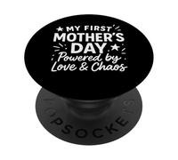 Mi Primer día de la Madre impulsado por el Amor y el Caos - Mama PopSockets PopGrip Adhesivo