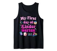 Mi Primer día de Maestra de jardín de Infantes de Regreso a la Escuela Camiseta sin Mangas