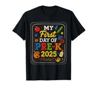 Mi Primer día de Pre-K 2025 Regreso a la Escuela Niños Camiseta