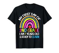 Mi primer día de segundo grado Tengo 7 años y listo para aprender Camiseta