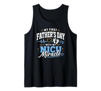 Mi Primer día del Padre con mi Milagro de la UCIN Camiseta sin Mangas