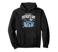 Mi Primer día del Padre con mi Milagro de la UCIN Sudadera con Capucha