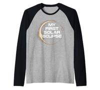 Mi Primer Eclipse Solar 12 de Agosto de 2026 Diseño Camiseta Manga Raglan