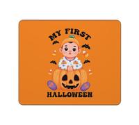Mi Primer Halloween Mousepad Lavable Mouse Pad Bordes Cosidos Alfombrilla De Ratón para Hogar Gaming Pc 25X30Cm