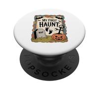 Mi Primer Juego de Palabras Divertido de Halloween para bebé PopSockets PopGrip Adhesivo
