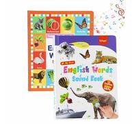 Mi Primer Juguete Con Sonidos En Inglés: Más De 470 Palabras, 21 Temas, Divertido Juego De Palabras, Libro Con Sonidos Del Alfabeto, Presiona For Aprender Fonética, Libro Musical Interactivo(2pcs)