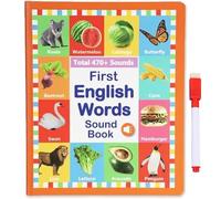 Mi Primer Juguete con Sonidos en Inglés: Más de 470 Palabras, 21 Temas, Presiona For Aprender Fonética, Divertido Juego de Palabras, Libro con Sonidos Del Alfabeto, Juguete(0-6y)