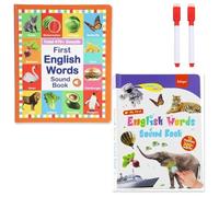 Mi Primer Juguete con Sonidos en Inglés: Más de 470 Palabras, 21 Temas, Presiona For Aprender Fonética, Divertido Juego de Palabras, Libro con Sonidos Del Alfabeto, Juguete(2set)