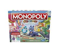 Mi Primer Monopoly - Juego de Mesa para niños a Partir de 4 años - 2 Juegos en 1: Tablero de 2 Caras - Divertida Herramienta pedagógica para Toda la Familia