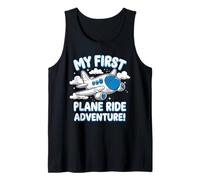 Mi Primer Viaje en avión Aventura de Vuelo por Primera Vez Camiseta sin Mangas