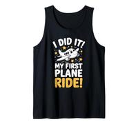 Mi Primer Viaje en avión Aventura de Vuelo por Primera Vez Camiseta sin Mangas