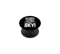 Mi Primer Viaje en avión Aventura de Vuelo por Primera Vez PopSockets PopGrip Adhesivo