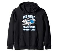 Mi Primer Viaje en avión Aventura de Vuelo por Primera Vez Sudadera con Capucha