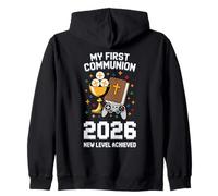 Mi Primera Comunión 2026 Nuevo Nivel Logrado Iglesia de Videojuegos Sudadera con Capucha