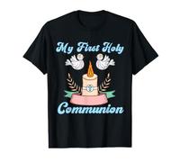 Mi Primera Comunión Cristianos Niños Eucaristía Católica Camiseta gráfica económica