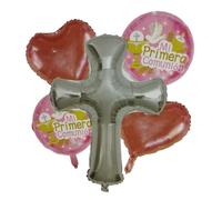 Mi Primera Comunion - Decoracion y Regalos para Niño y Niña (Rosa)