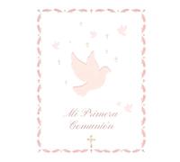 Mi Primera Comunión Niña - Libro de firmas y recuerdos con árbol de huellas y álbum de fotos: Regalo original - Diseño romántico en estilo vintage - Versión interior en blanco y negro