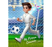 Mi Primera Comunión niño Fútbol ropa color blanco. Comunión Libro de Firmas y Fotos