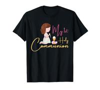 Mi Primera comunión para la Eucaristía Católica Niña Camiseta gráfica económica