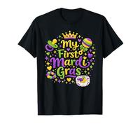 Mi Primera Fiesta de Mardi Gras para bebés recién Nacidos Camiseta