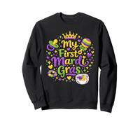 Mi Primera Fiesta de Mardi Gras para bebés recién Nacidos Sudadera