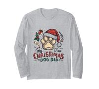 Mi Primera Navidad como Perro papá 2025 Dueño de Mascota Divertido Manga Larga