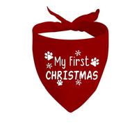 Mi Primera Navidad Triángulo Baberos Bufandas Duradero Bandanas Triangulares para Perro Lavable Pañuelo para Perros Y Gatos For Gatos Perros Grandes Medianos Pequeños