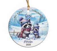 Mi Primera Vez como Gigi Decoracion Navidad Creativa Colgante De Navidad Cerámica Decoraciones De Árbol para Bodas Mochila Estante