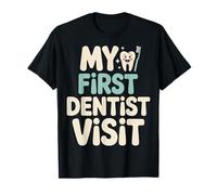 Mi Primera Visita al Dentista para niños Cepillo de Dientes Sonrisa Camiseta