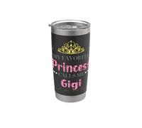 Mi Princesa Favorita Me Llama Gigi Madre Abuela Divertido Vaso térmico de acero inoxidable de doble pared