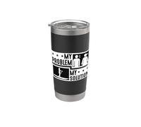 Mi problema: mi pictograma: a mamá le encantan los deportes acuáticos, hacer surf de remo Vaso térmico de acero inoxidable de doble pared