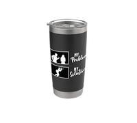 Mi problema, mi pictograma, mamá, amante del paintball, jugador de paintball Vaso térmico de acero inoxidable de doble pared