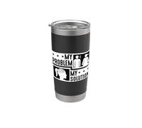 Mi problema Mi pictograma Mamá Conciencia mental Salud mental Vaso térmico de acero inoxidable de doble pared