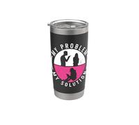 Mi problema Mi Pictograma Mamá Data Mining Analyst Data Miner Vaso térmico de acero inoxidable de doble pared