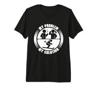 Mi Problema Mi Pictograma Mamá Le Encanta Esquiar Esquiador De Fondo Camiseta Premium