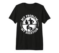 Mi Problema Mi Pictograma Papá Combat Sport Krav Maga Fighter Camiseta Premium
