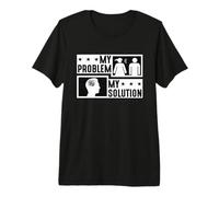 Mi Problema Mi Pictograma Papá Conciencia Salud Mental Camiseta Premium