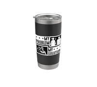 Mi problema Mi pictograma Papá Mamá Dios antiguo Mitología griega Vaso térmico de acero inoxidable de doble pared