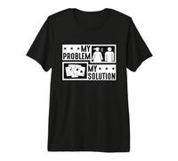 Mi Problema, mi Pictograma, papá, mamá, Jugando a Las Cartas, Euchre Player Camiseta Premium