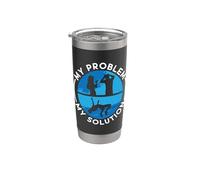 Mi problema, mi pictograma, papá, mamá, salto de altura, salto de altura Vaso térmico de acero inoxidable de doble pared