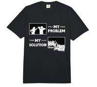 Mi Problema Mi solución Pictograma Papá Bookaholic Librarian Comfort Colors Adult Heavyweight T-Shirt