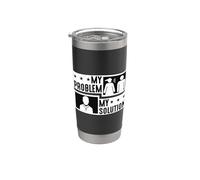 Mi problema Mi solución Pictograma Papá Predicador Clero Amante Vaso térmico de acero inoxidable de doble pared