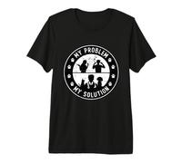 Mi Problema Mi Solución Pictograma Papá Veterinario Veterinario Camiseta Premium