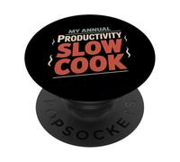 Mi productividad anual Slow Cook Día del Trabajo PopSockets PopGrip Adhesivo