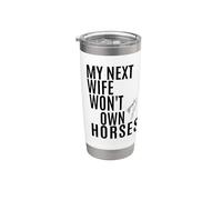 Mi próxima esposa no tendrá caballos Vaso térmico de acero inoxidable de doble pared