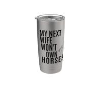 Mi próxima esposa no tendrá caballos Vaso térmico de acero inoxidable de doble pared